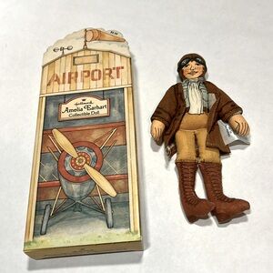 NWT Amelia Earhart Collectible Doll Soft Toy Hallmark Famous Americans 1979